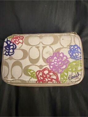 Coach travel jewelry case
